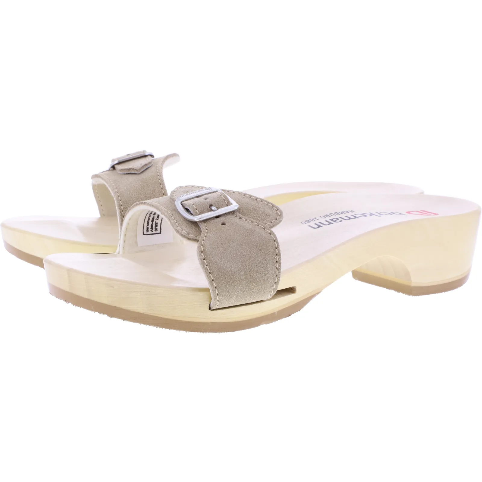 Berkemann / Hamburg-Sandale / B102 / Desert Velours / Sohle: Natur / Art: 00102-729 / Unisex