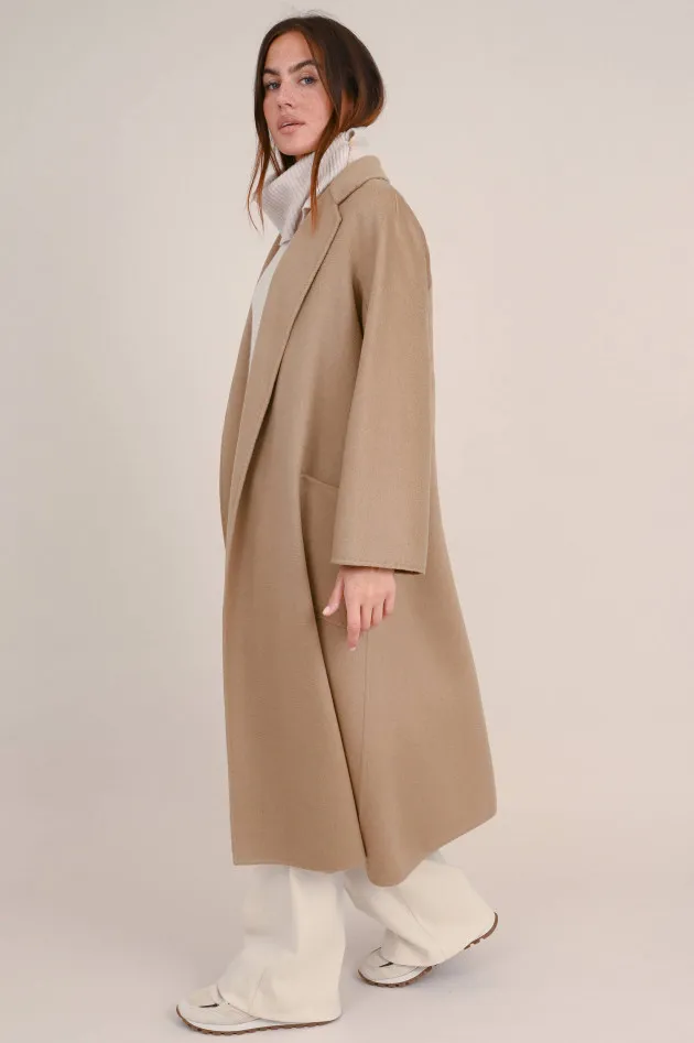 Cashmere Mantel LUDMILLA in Sepiabraun