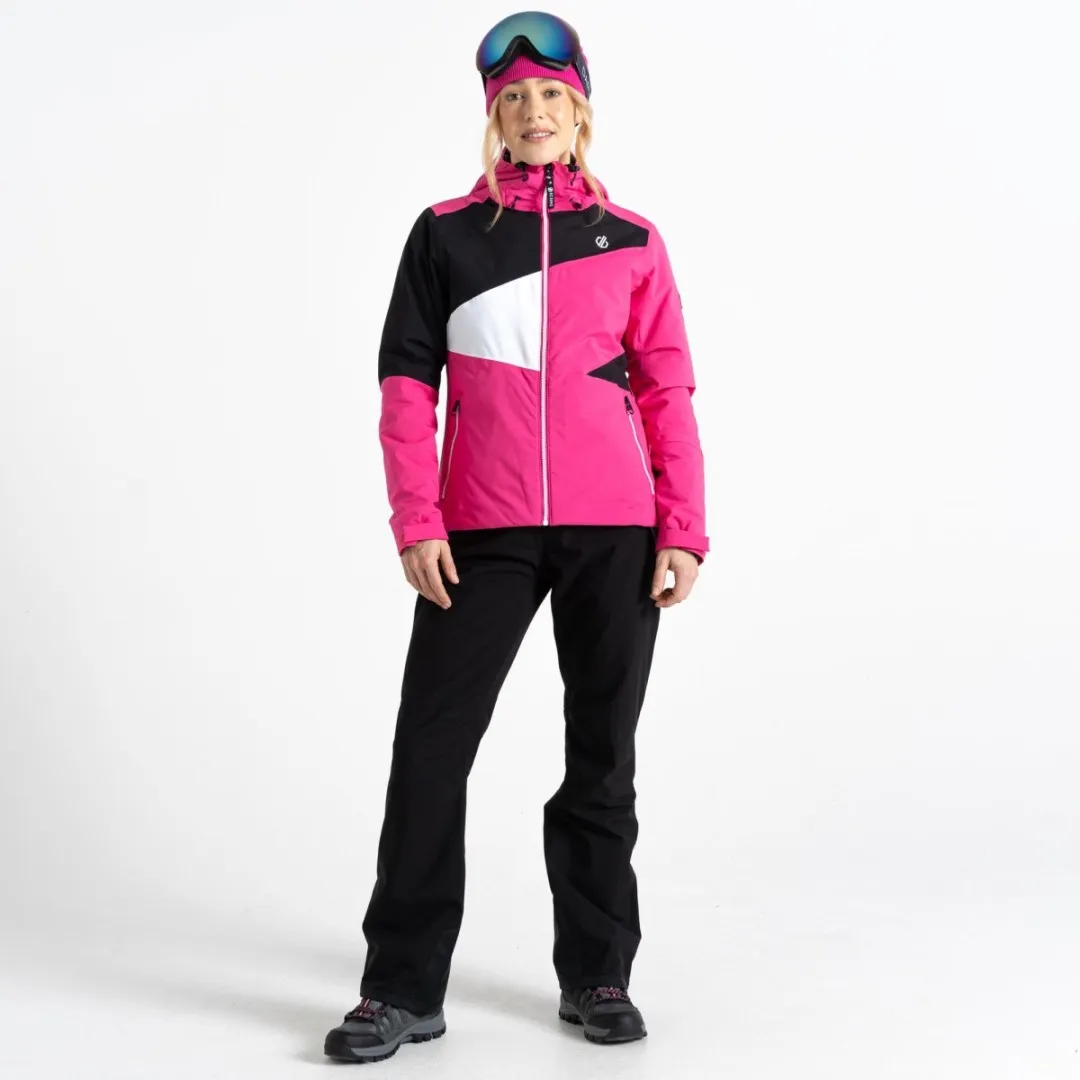 Damen-Skijacke Dare2b ICE rosa/schwarz 34