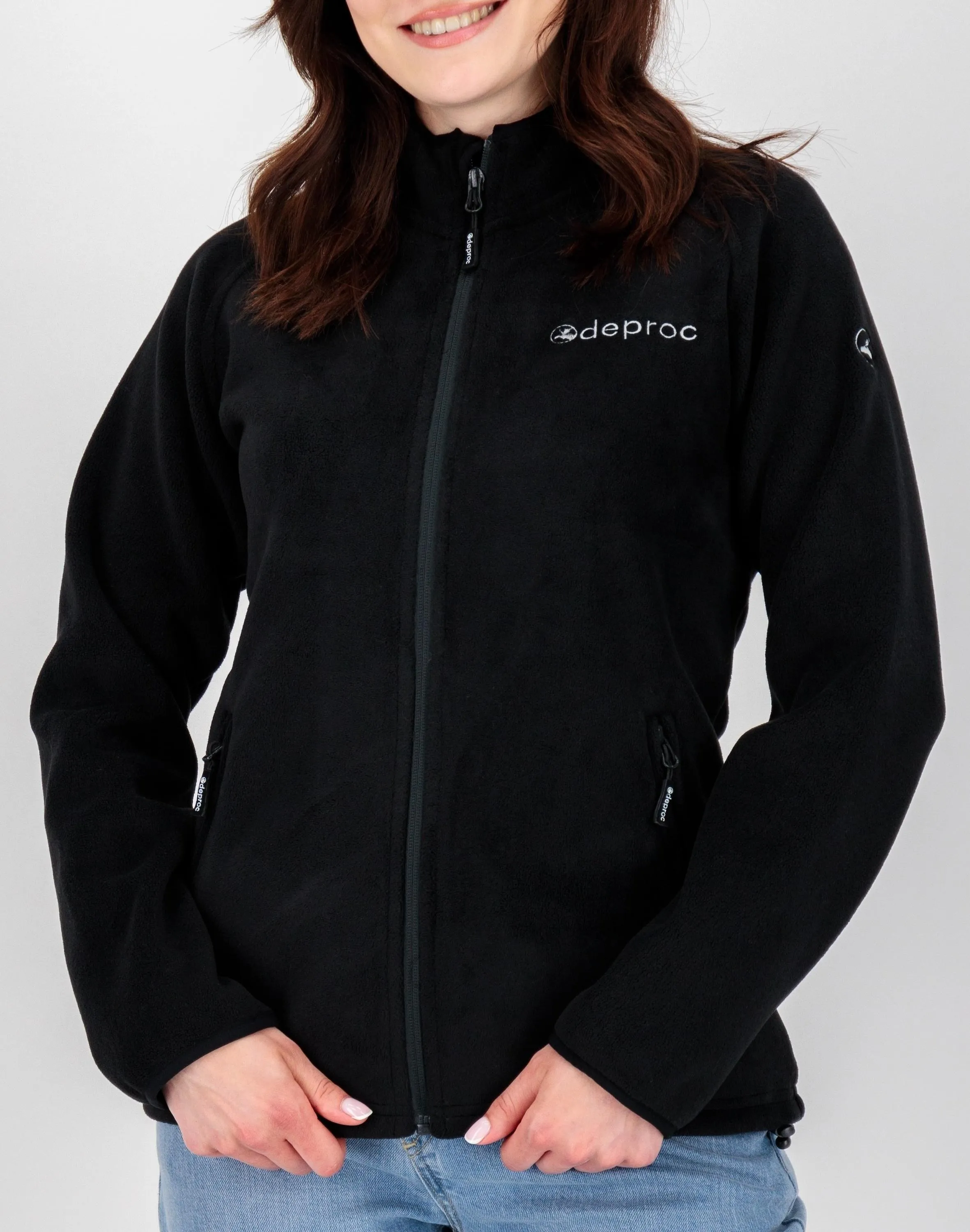 DEPROC active WAWA BAY Fleecejacke Damen schwarz im Online Shop von kaufen