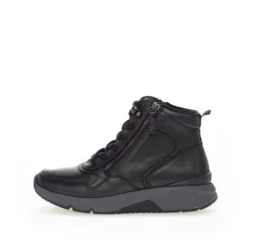 Gabor rollingsoft Schnürstiefelette Schnürschuh Leder Wechselfußbett schwarz S23 36.888.57