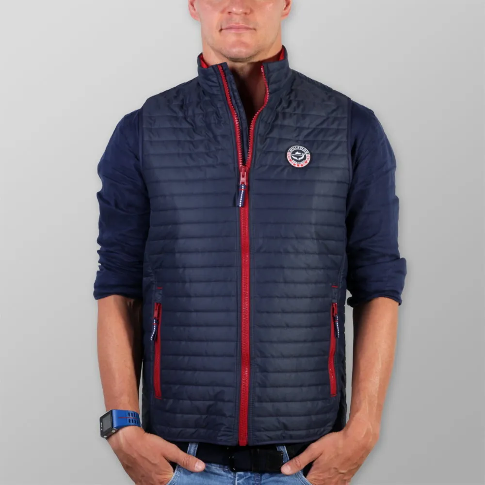 Herren quilted Weste (Körperhöhe 176-182) 6633 in dark  blue farbe