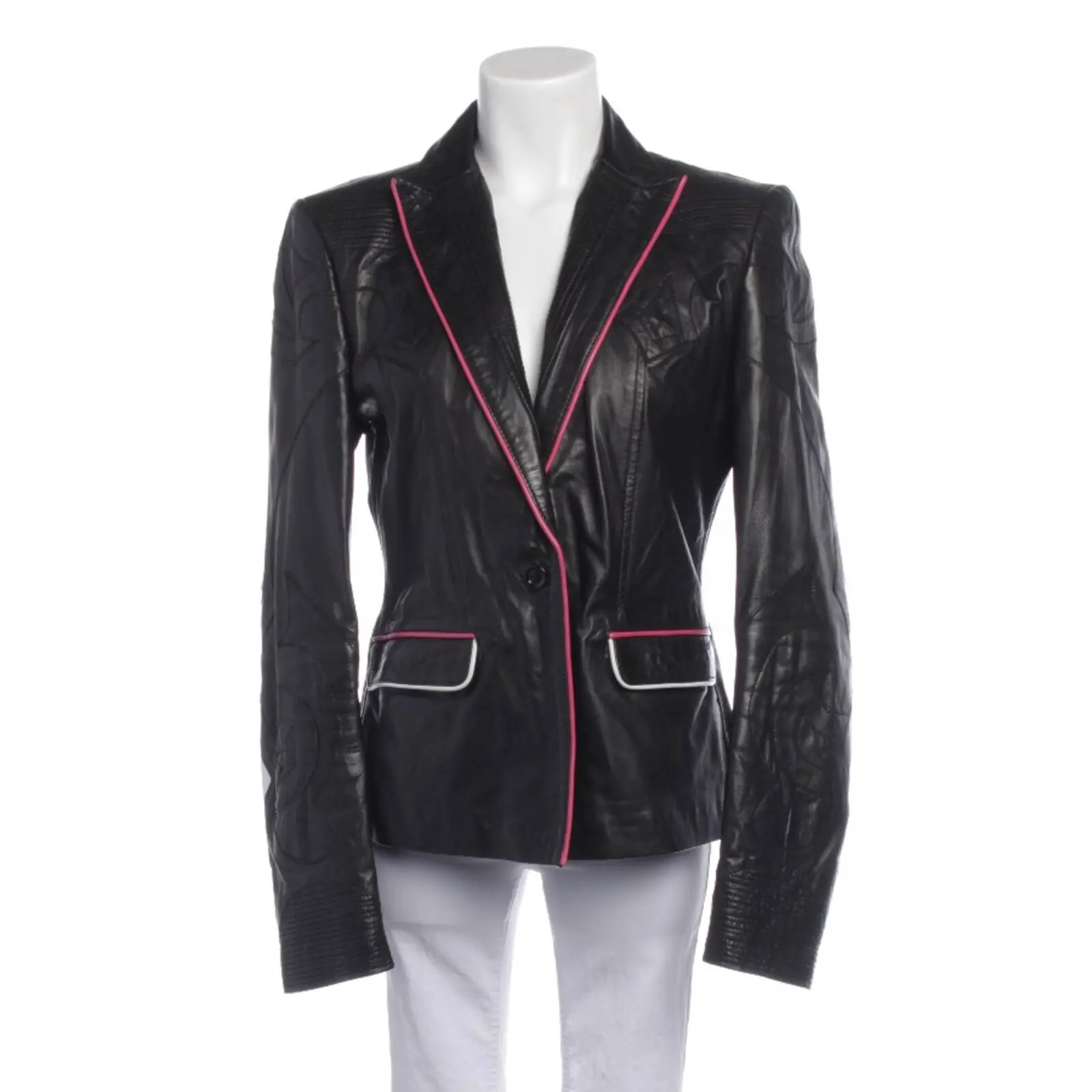 Lederjacke 46 Schwarz