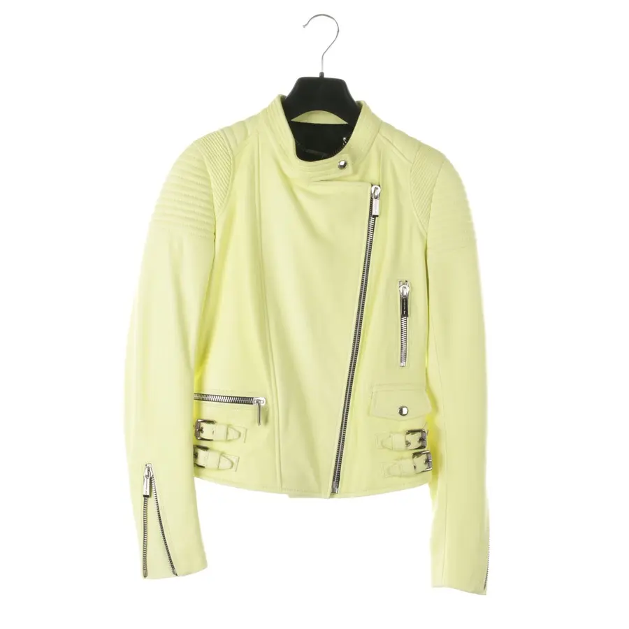 Lederjacke XS Gelb