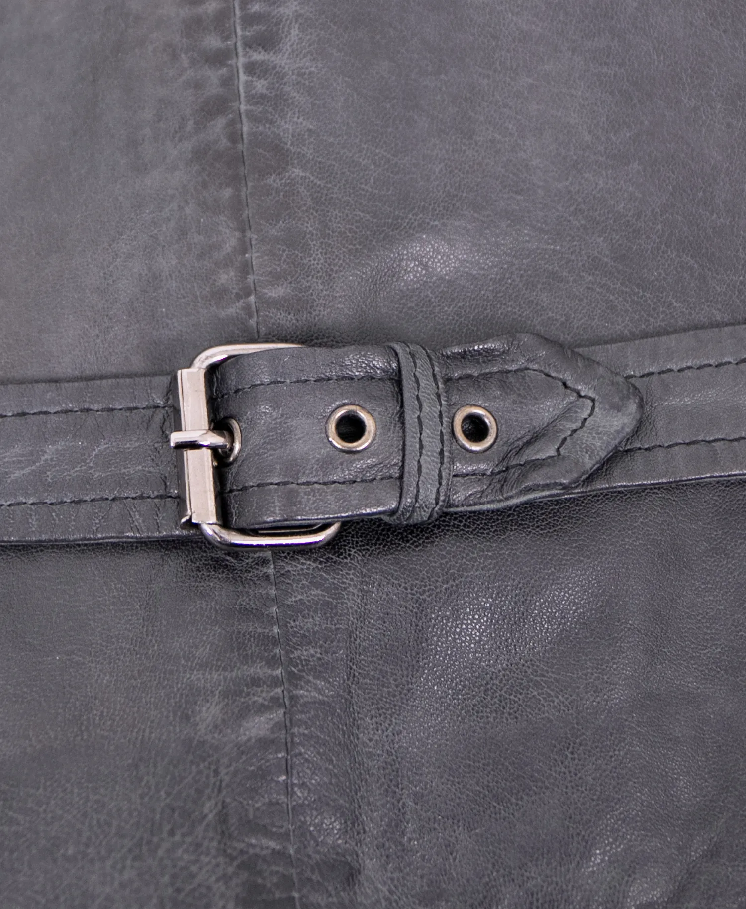 Maddox - Herren Lederweste Weste Lammnappa anthrazit-navy-schwarz