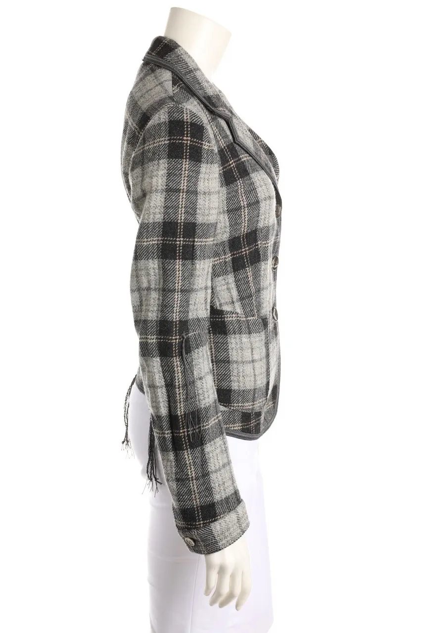 MARITH\u00c9+FRAN\u00c7OIS GIRBAUD - Glitzer-Blazer mit Reverskragen aus Woll-Mix - D 34