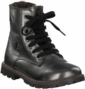 Schnür-Boots für Kinder 391401807746 (Grau/Silber)