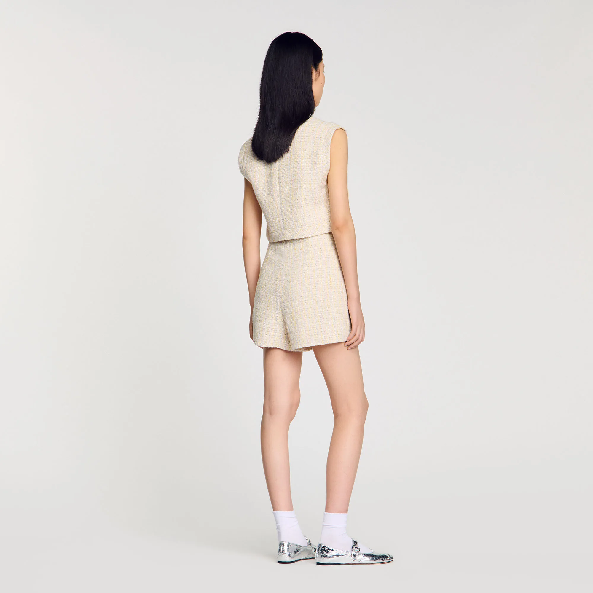 Shorts aus dekorativem Tweed