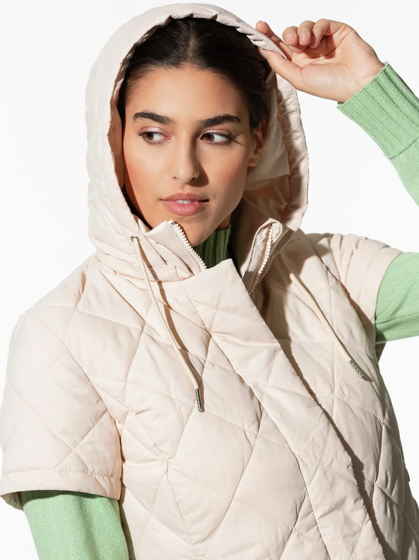 Steppweste Hoodie