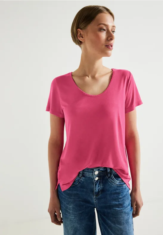Street One Shirt mit Dekosaum 