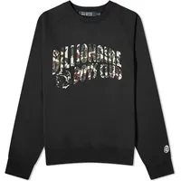 Sweatshirt BILLIONAIRE BOYS CLUB Duck Camo Arch Logo Crew Sweat B23428-BLK