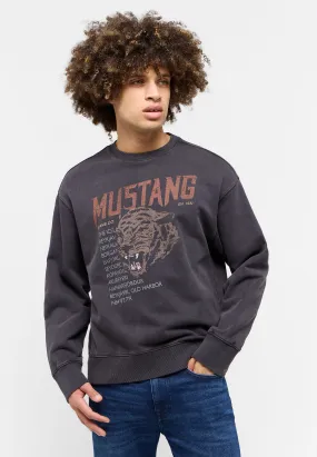 Sweatshirt mit ausdrucksstarkem Druck
