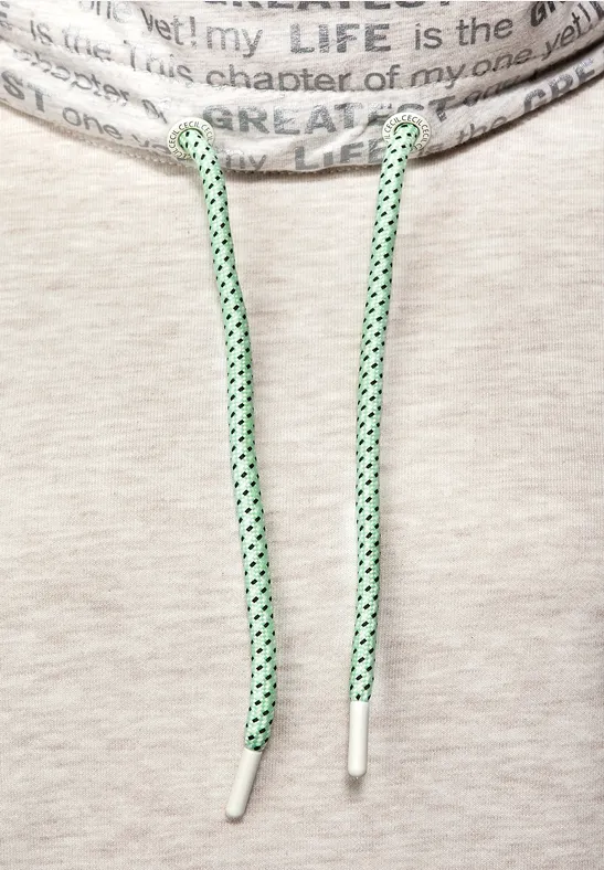 Sweatshirt mit großem Kragen