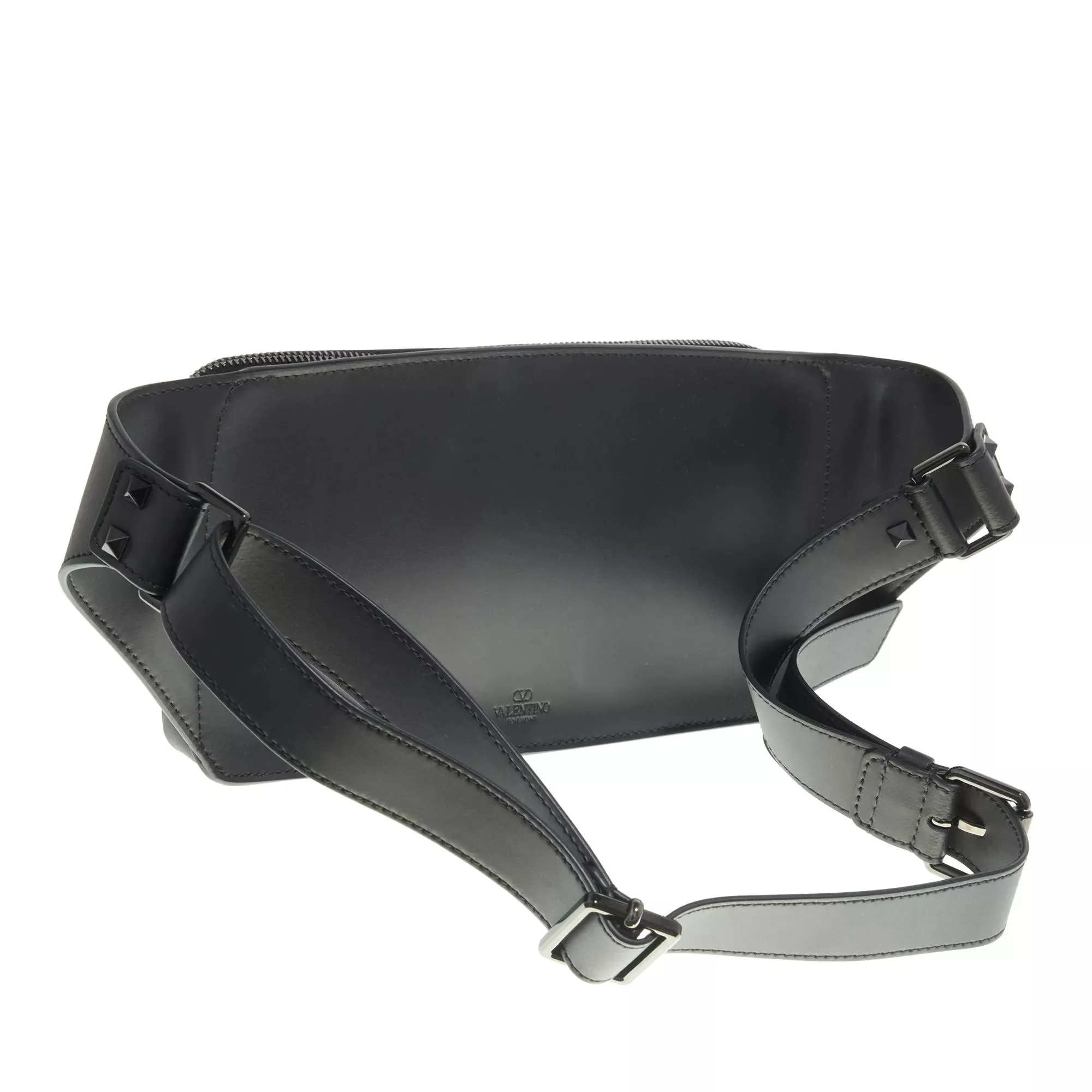  Valentino Garavani  Waist Satchel Black  Crossbody Bag 