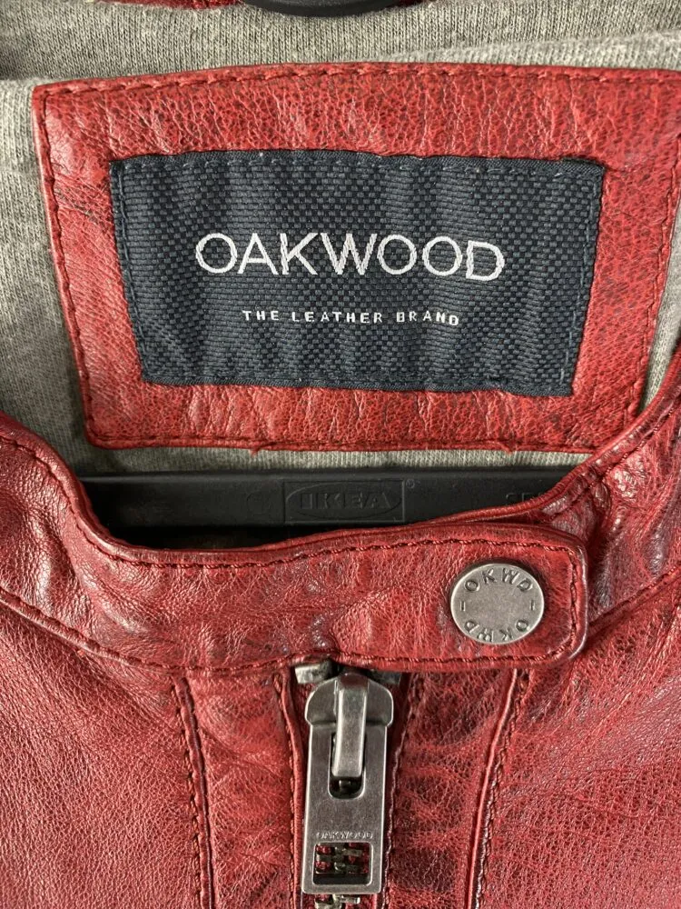 Y2K Oakwood Leder Jacke Damen second-hand 3887