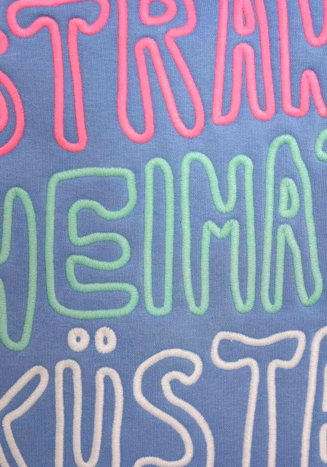 Zwillingsherz Sweatshirt, mit gesticktem Schriftzug am Rücken in Neonfarben online kaufen bei Jelmoli-Versand Schweiz